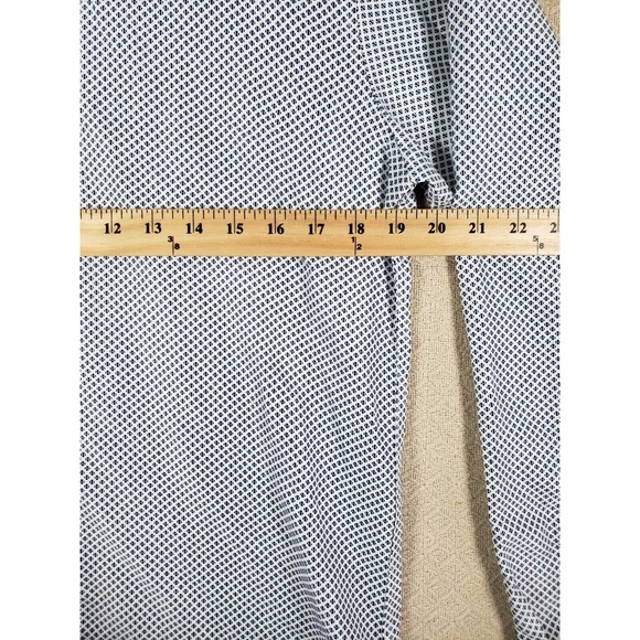 Silverstone Shirt Mens Medium Modern Fit Button Up Collared Blue Cotton Blend - Picture 7 of 13